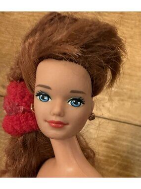Vintage 1985 Barbie Midge Kayla Red Hair Doll Blue Eyes w/ Copper Stud Earrings